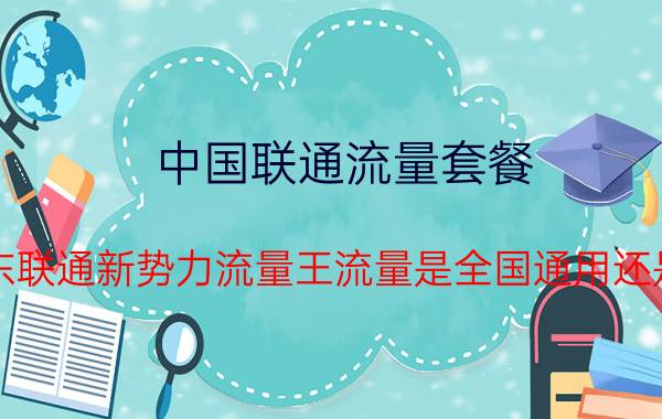 中国联通流量套餐 9元300M的广东联通新势力流量王流量是全国通用还是只限省内使用？